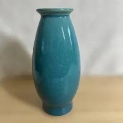 ターコイズブルー 貫入 花瓶 フラワーベース - メルカリ