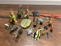［ジャンク品］動物・恐竜フィギュアセット フェイバリット　カロラータなど