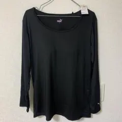 PUMA ブラック 長袖 Tシャツ LL