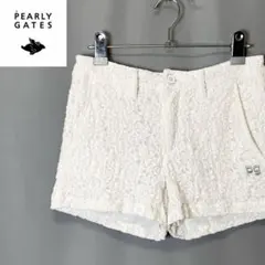 パーリーゲイツ レディース ゴルフウェア ショートパンツ 白 レース 0