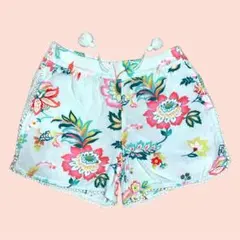 GAP 花柄 ボタニカル柄 フリンジ付き ショートパンツ 短パン 150cm
