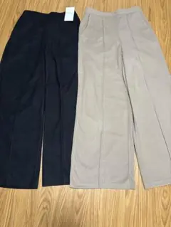 最終お値下げ　新品＆美品　ハニーズ　秋冬ワイドパンツ　Mサイズ　2本セット♪