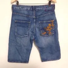 トミー TOMMY × DISNEY MICKEY デニム ハーフパンツ Mのサムネイル