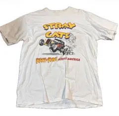 90s USA製　STRAY CATS anvil バンT Ｌ　シングルステッチ