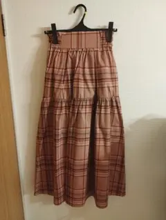 31 Sons de mode チェックギャザースカート ピンク