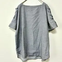 【la.f… ラエフ】 カットソー 3/L グレー ボートネック au【L36】のサムネイル