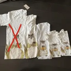 無印良品　リス柄　コットンシャツ　Sサイズ