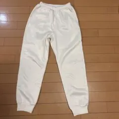 SHEINホワイト スウェット ジョガーパンツ 裏起毛