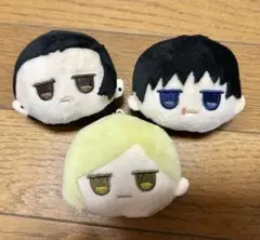 呪術廻戦　フェイスぬいぐるみキーホルダー　夏油傑・七海建人・伏黒甚爾セット