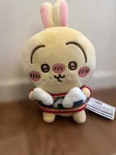 エニマイくじ　ちいかわC賞　ぬいぐるみうさぎ　ウラ。