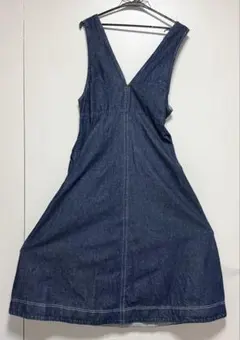 デニム ノースリーブ ワンピース