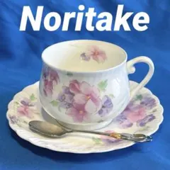 廃盤レア ノリタケ ボーンチャイナ ティー カップ・ソーサー スプーンのセット