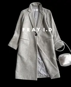 フレイアイディ定価3.0万 軽量 カシミヤ混ラムウール チェスターロングコート