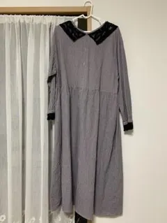 ナチュラルレースワンピース M