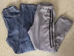 デニムパンツ　ジャージ　セット　140cm