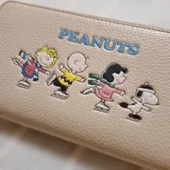 限定・保存袋付】COACH スヌーピー 二つ折り財布 サーフィン ホワイト