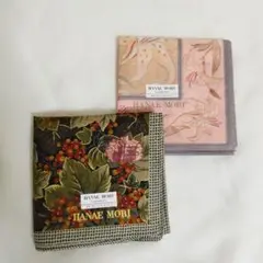 【新品】 HANAE MORI ハンカチ 2枚セット ①