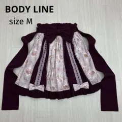 ☆ BODY LINE ボディーライン リボン フリル スカート ロリータ Mのサムネイル