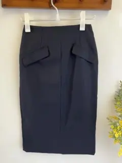 ★NATURAL BEAUTY BASIC ★綺麗めブラックタイトスカートM★