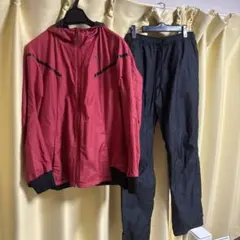 ミズノ　ブレスサーモ　スポーツジャージ　赤×黒　X L