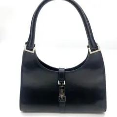 美品✨GUCCI グッチ ジャッキーライン トートバッグ 0021073 黒 - メルカリ