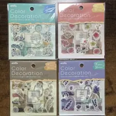 ミニシートシール　No.28 カラーデコレーション　フレークシール　シール
