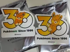 パモ パーモット セット ポケモン 30周年記念 ステッカー