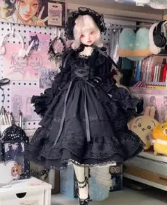 1/4 BJD ドール服 MSD SDM MDD ロリータワンピース2点セット - メルカリ