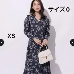 ジャスグリッティー ラップ風リリープリントワンピース - メルカリ
