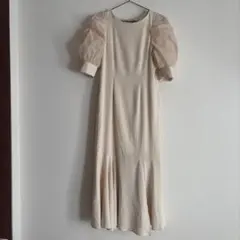 NICE CLAUP バックリボンレディマーメイドワンピース