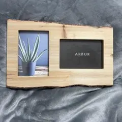 フォトフレーム 写真立て 木製 2面 L判 ARBOR 置き掛 け両用 写真
