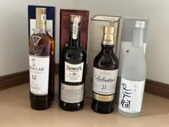 マッカラン12年、デュワーズ18年、バランタイン21年、鳥飼