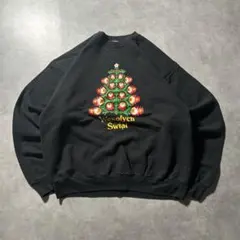 HANES Wesolych Swiat プリント ロゴ 90s スウェット