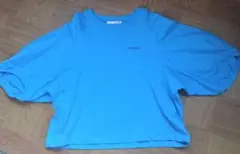 tranoi バルーン袖　Tシャツ　半袖　ターコイズブルーのサムネイル