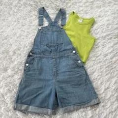 デニムショートオーバーオール 150cm