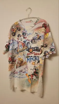 90sOldDisneyオールドディズニーtシャツ半袖メンズxxlホワイト白 