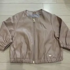 ベージュ ジャケット 80 petitmain プティマイン