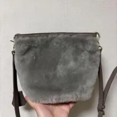 ALEEファーバッグ　ムートン本革　ショルダーバッグ