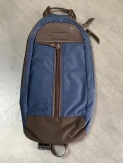 COACH ネイビー ブラウン スリングバッグ