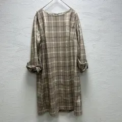 超美品✨ROPÉ PICNIC チェック柄 五分袖ワンピース38✨Mサイズ