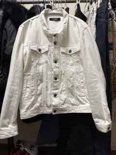 archive denim jacket white opium