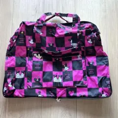 【未使用】ハピタス 折りたたみ キャリーオンバッグ ミッキー＆ミニー 旅行バッグ
