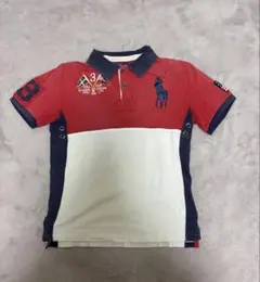 Ralph Lauren ビッグポニー ポロシャツ swag drip 短丈 赤 - メルカリ