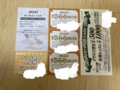 ラウンドワン　株主優待券　1500円分
