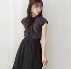 PROPORTION BODY DRESSING ノースリーブレースシャツ