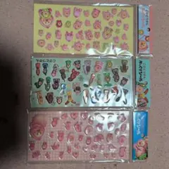 こびとづかん　ぷっくりシール　人気　新品 3枚セット