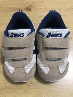 【mauさん専用】asics ベビーシューズベージュ/ネイビー/パープル13cm