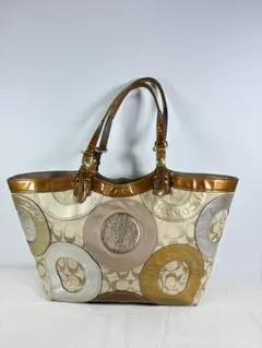 コーチ　パッチワーク　ハンドバッグ