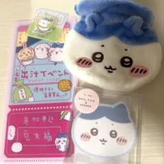 ちいかわ　ハチワレ　巾着　チケットホルダー　クリップ