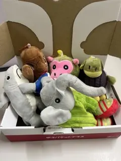 動物キャラクター ぬいぐるみ 5体セット